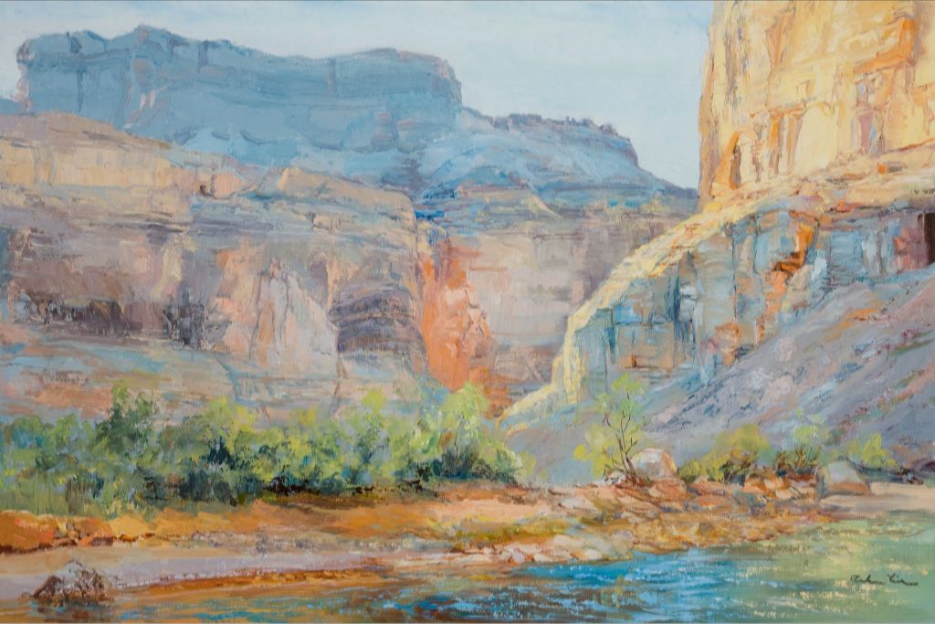 Golden cliff